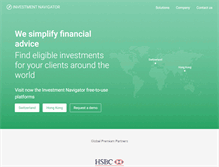 Tablet Screenshot of investmentnavigator.com